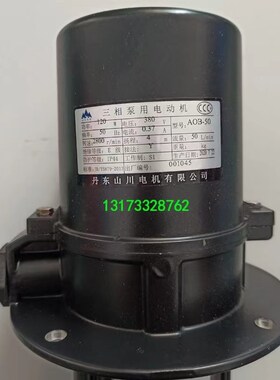 水泵丹东山川原厂水泵冷却泵120W三相泵用电动泵AOB-50电压380V