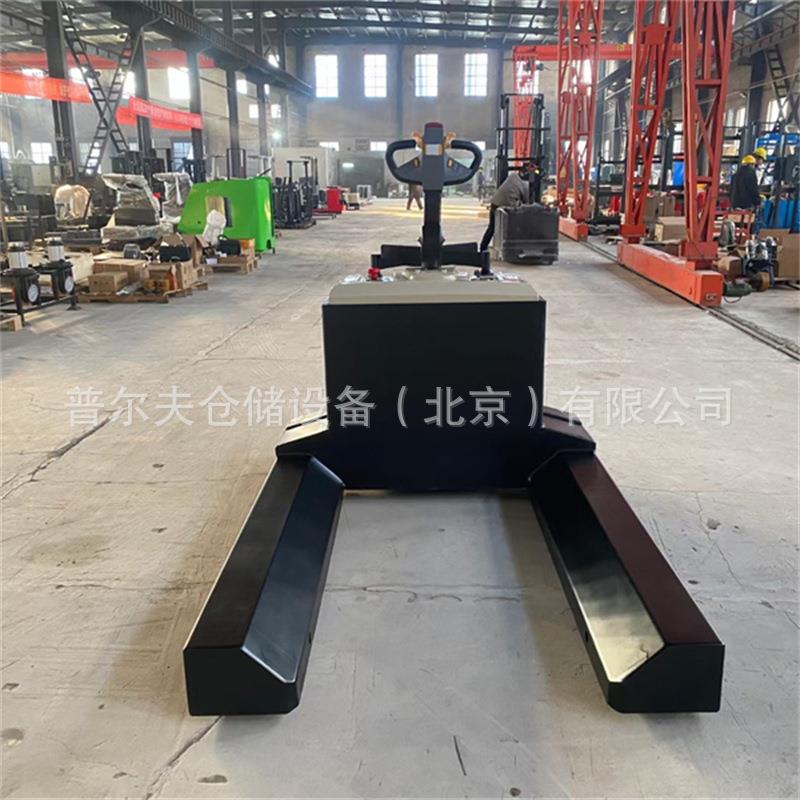 普尔夫纸筒叉车纱辊地牛圆形液压手推车加长货叉电动叉车搬运车