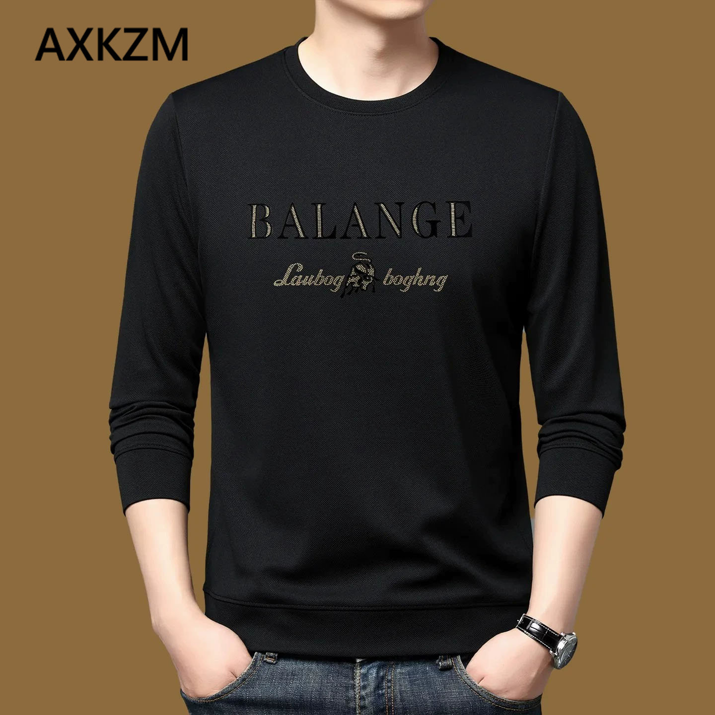 AXKZM长袖t恤男卫衣秋冬新款舒适