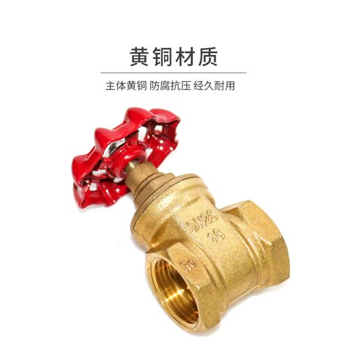 正品埃美柯169闸阀加厚黄铜闸4分6分1寸DN15 20 25 32-50口径球阀