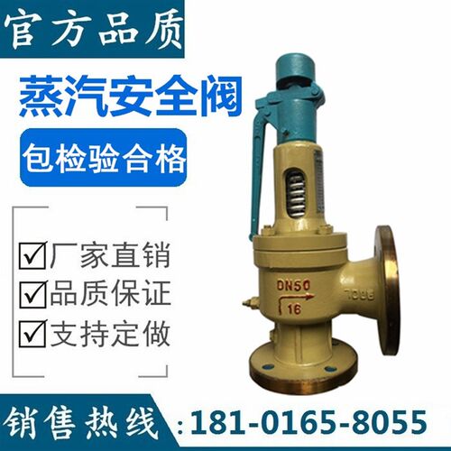 蒸汽安全阀A48Y-25C/40C/64C/100C 铸钢法兰弹簧全启式DN65 80