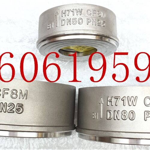 316弹簧对夹式止回阀H71W-25R立式逆止阀DN15-200
