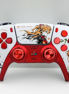 PS5手柄ds5改装tmr电磁摇杆明日香限定主题定制替换PC无线控制器