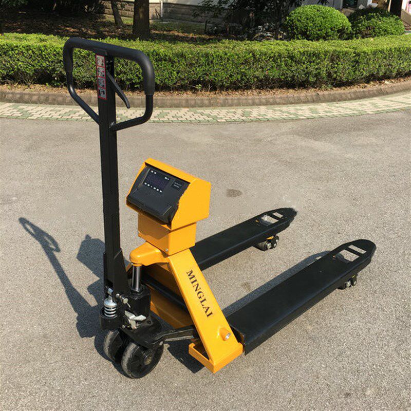 YCS-0.5t1t2t3t手动搬运液压叉车秤地牛车秤2吨电子磅称包邮