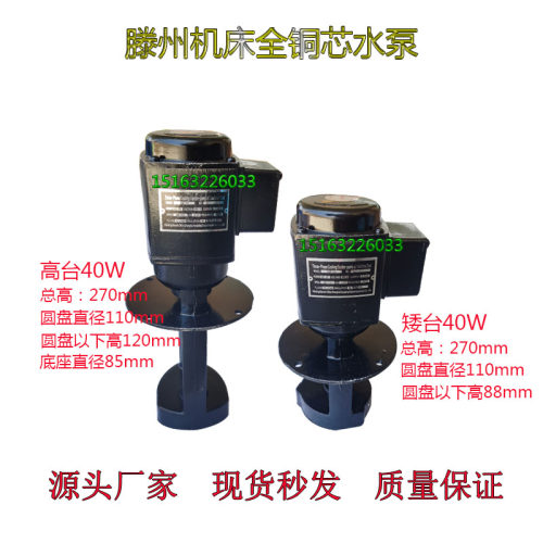 滕州机床纯铜水泵摇臂钻磨床剧床铣床AD-40W水泵DB40W高台矮台