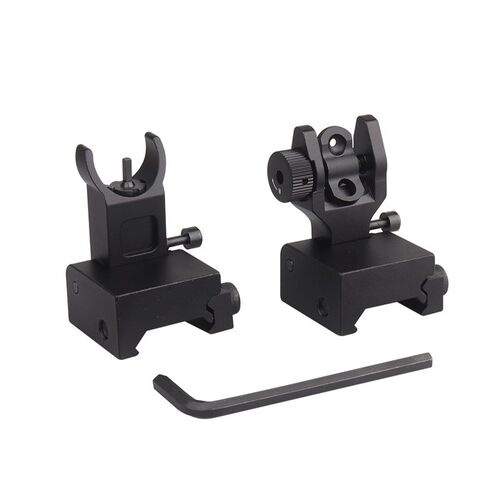 全金属前后准星 水弹机械瞄装饰品Front Rear Sight