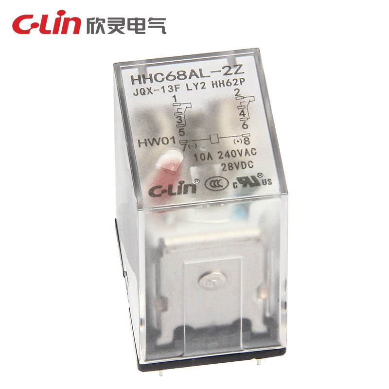 欣灵牌HHC68AL-2Z HHC68A-2Z LY2 HH62P带灯AC220V中间继电器10A
