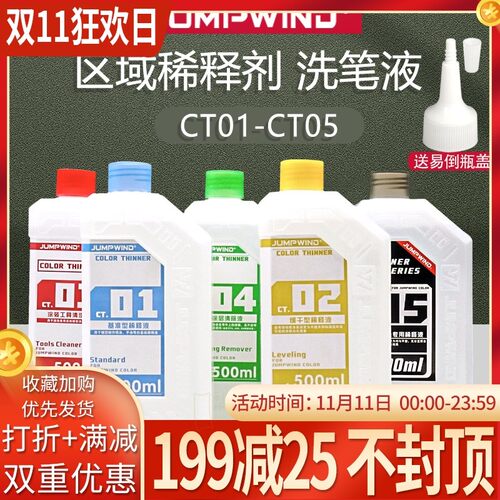 匠域模型油漆稀释剂CT01-CT05洗笔液金属色油漆稀释液除漆脱漆剂