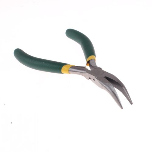 尼高Necal迷你5寸弯嘴钳 无牙45度弯口钳子 夹钳 无牙小胶钳