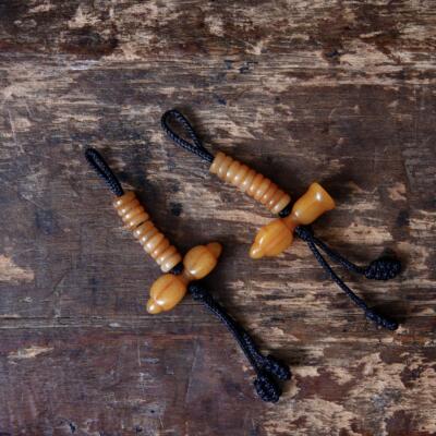 藏式手工计数器民族风配饰牦牛骨侧挂藏传文玩小元素杵铃文创配件