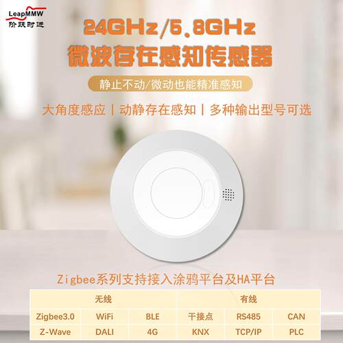 人体运动微动存在检测雷达开关传感器/智能感应/客厅/厨房/卫生间