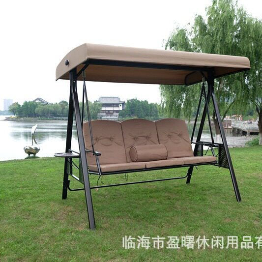 特价两人位巴拿马秋千庭院休闲摇床豪华吊椅遮阳防雨户外家具双人