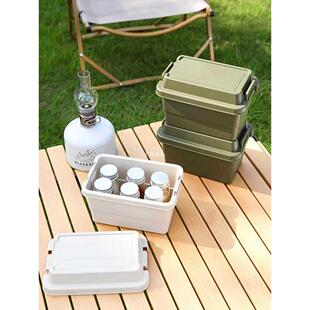 户外露营迷你桌面收纳盒旅行野游小号便携式调味瓶罐收纳箱带