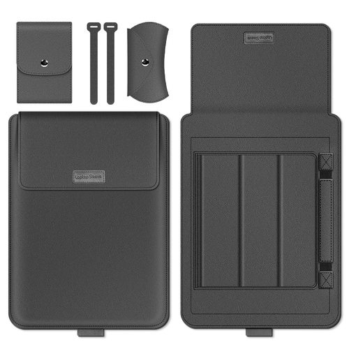 超薄防水笔记本内胆包 macbook13寸支架折叠pu通用款笔记本电脑包