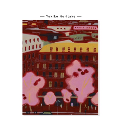 【Yukiko Noritake】中古风法式建筑插画小众ins风现代装饰挂画芯