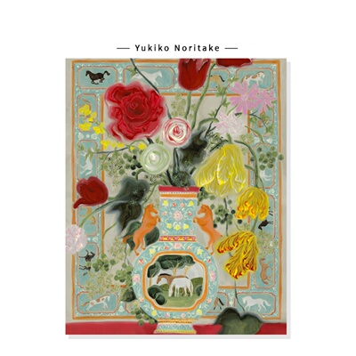 【Yukiko Noritake】西方幻想插画轻奢法式中古马艺术装饰挂画芯
