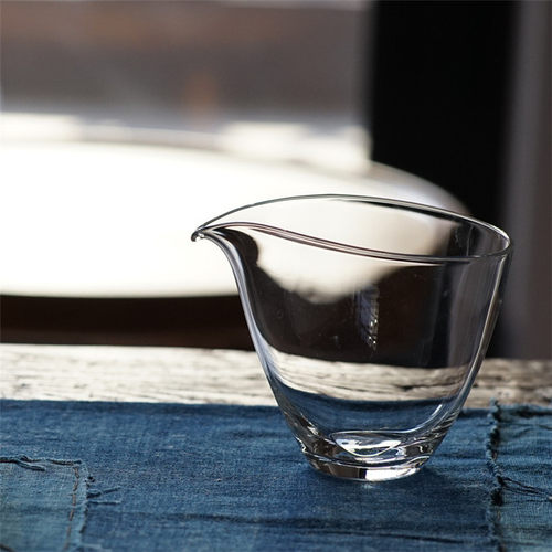无由揽月公道杯 手工耐热玻璃匀杯拙道茶具 简约质感