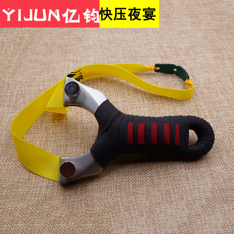 不锈钢快压免绑夜宴扁皮弹弓户外箭靶