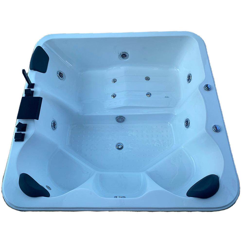 豪华户外恒温冲浪气泡灯浴池多人按摩泳池家用大spa浴缸别墅浴盆