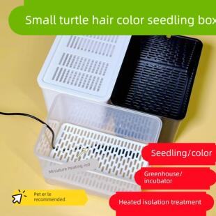 乌龟发色盒幼龟孵化饲养盒蛋龟加温黑白隔离龟苗饲养套盒带沉淀板