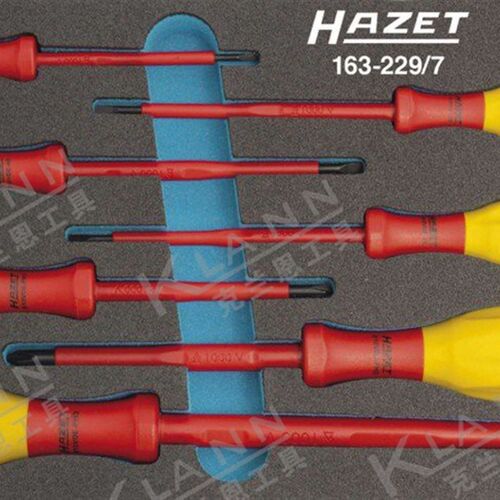 德国HAZET VDE绝缘螺丝刀7件组套163-229/7 810VDE-PH2 810VDE-40