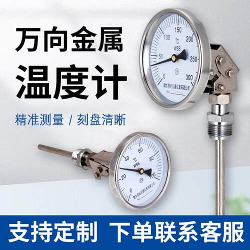 双金属温度计不锈钢表工