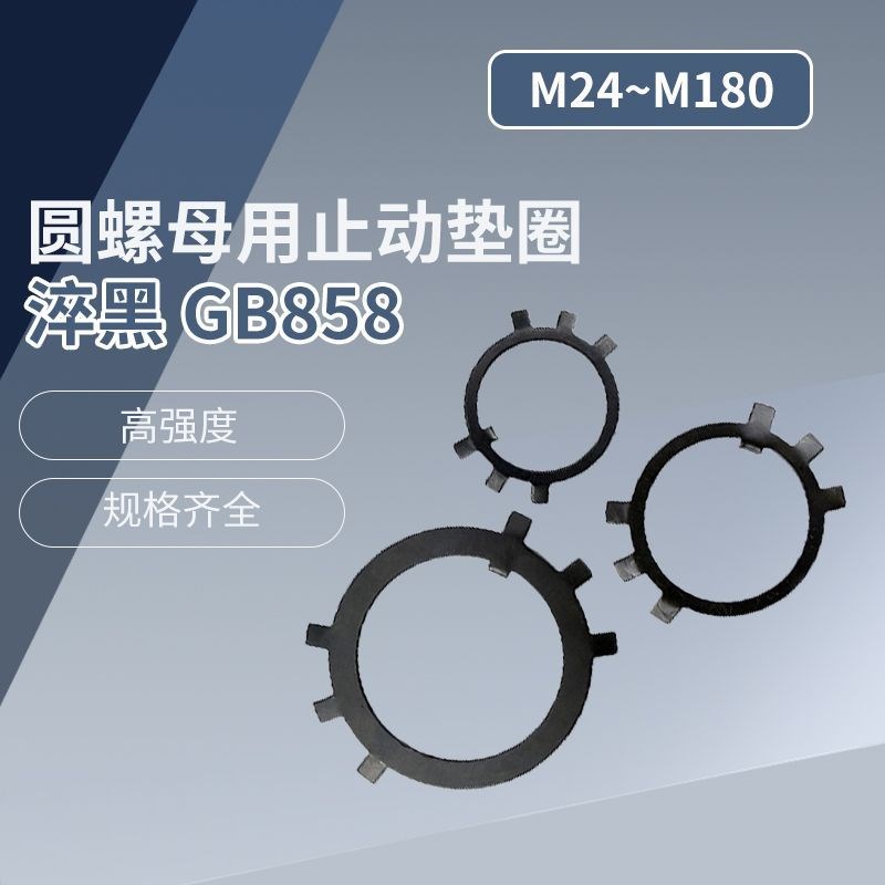 圆螺母用止动垫圈止退垫圈GB858 M24~M180