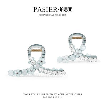 小众百搭发夹盘发半扎发鲨鱼夹
