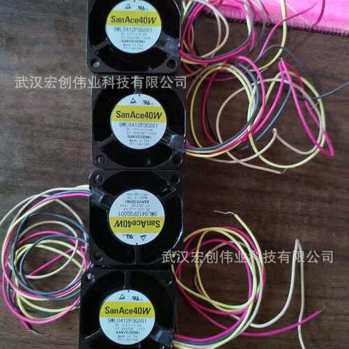 Sanyo 9WL0412P3G001直流风扇0.4A 0.48w 12V 15500r/min