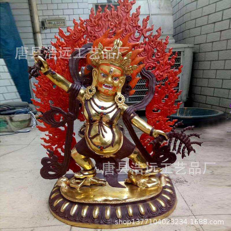 铸铜彩绘密宗强巴佛 铸铜藏佛莲花生大士 全铜白度母浩远雕塑