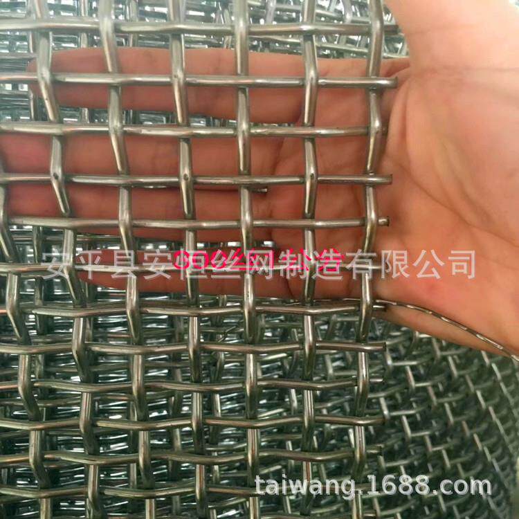 2.3m宽黑钢筛网 方眼黑钢丝编织网 建筑用黑钢轧花网片