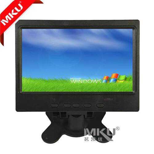 7寸车载显示器高清触摸液晶显示器台式宽电压car monitor TC703