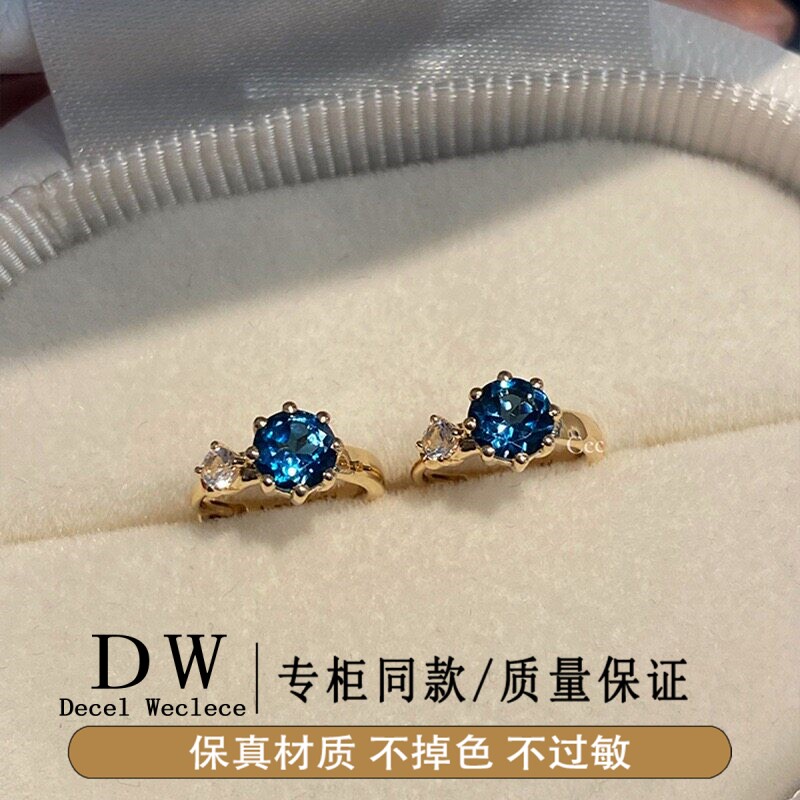 奥特莱斯18K金迷你个性经典行星耳扣耳钉ins冷淡风气质感耳饰2026
