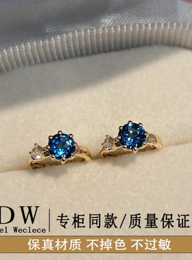 奥特莱斯18K金迷你个性经典行星耳扣耳钉ins冷淡风气质感耳饰2026