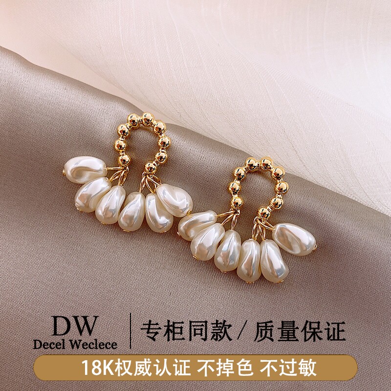 奥特莱斯【官方直发】18K金巴洛克珍珠耳环女耳坠耳钉耳饰品