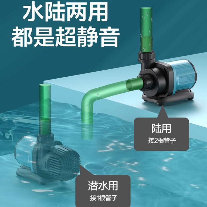 创宁遥控变频鱼缸水泵户外鱼池抽水泵水陆两用潜水泵静音省电水泵