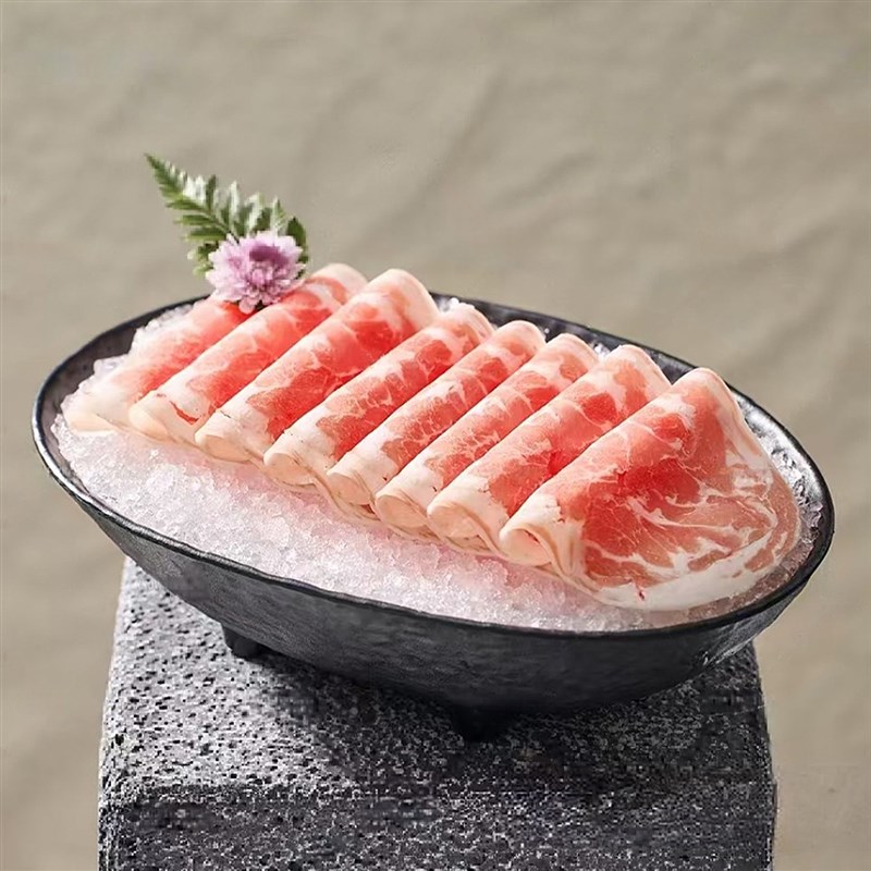 商用创意火锅店羊肉卷雪花牛肉特色餐具密胺仿瓷碗日料海鲜刺身盘