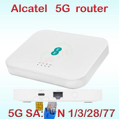 阿尔卡特alcatel5G路由器5GEEWIFI随身无线热点移动rJ45网线
