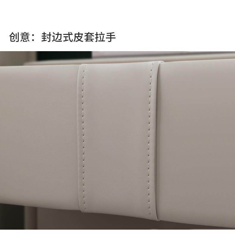 实木床头柜抽屉皮布床头柜随床面料皮色配套