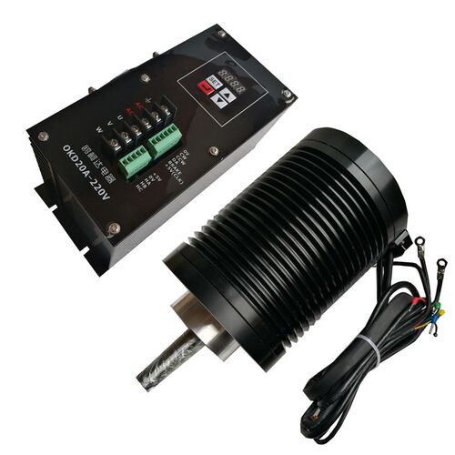 110无刷直流电机 10000转 2KW 1.9Nm 220V 110mm高速无刷电机