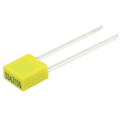 校正电容 100V334J 330nf 0.33UF 较正电容 脚距5MM