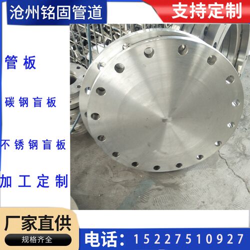 双相钢2507盲板法兰平焊法兰 法兰盖DN100 DN80 DN65 PN6 PN10
