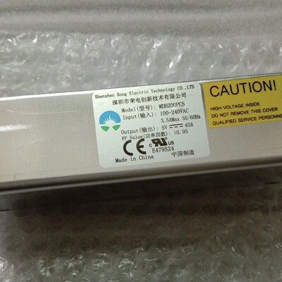 荣电MDH200PC5宽电压40A200W电源220V电压带CE带RU认证5V