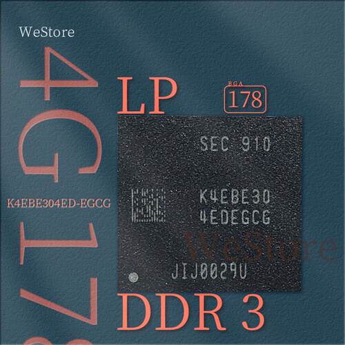 K4EBE304ED-EGCG 178球LPDDR3 4G笔记本1708板载内存芯片颗粒