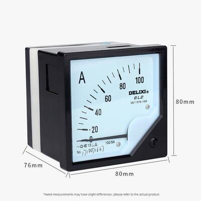 德力西6L2电流表300/5A 100/5 200/5 150/5A指针式交流电压表450V