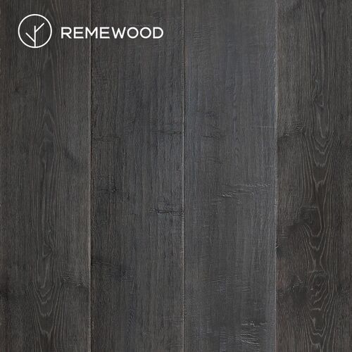 REMEWOOD欧洲进口橡木黑色刀刻工艺多层实木复合地板环保地暖大板