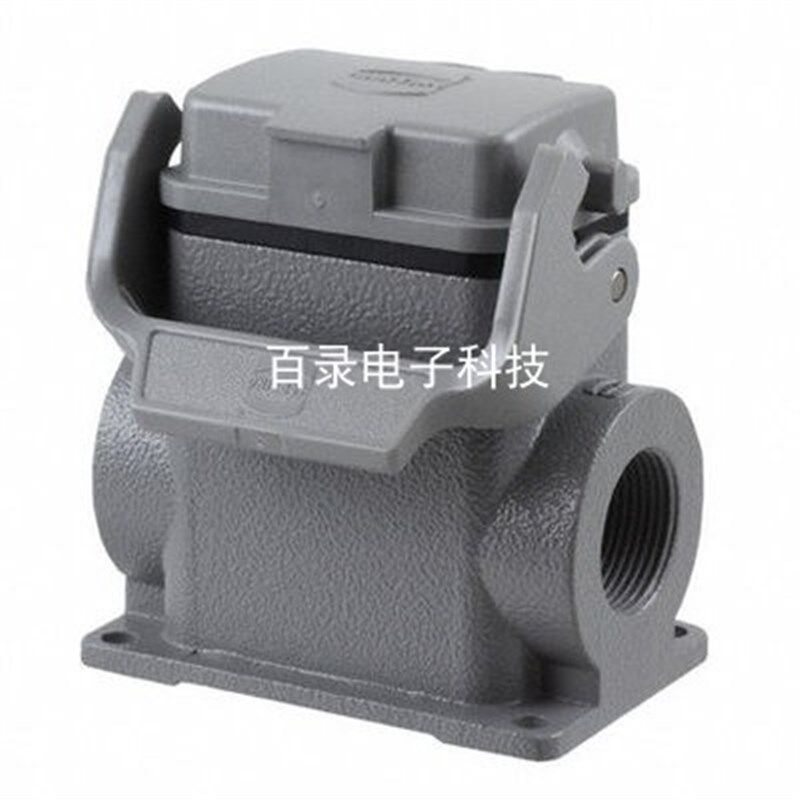 HARTING重载连接器19300060296 6针外壳高结构哈丁航空插头2*M25