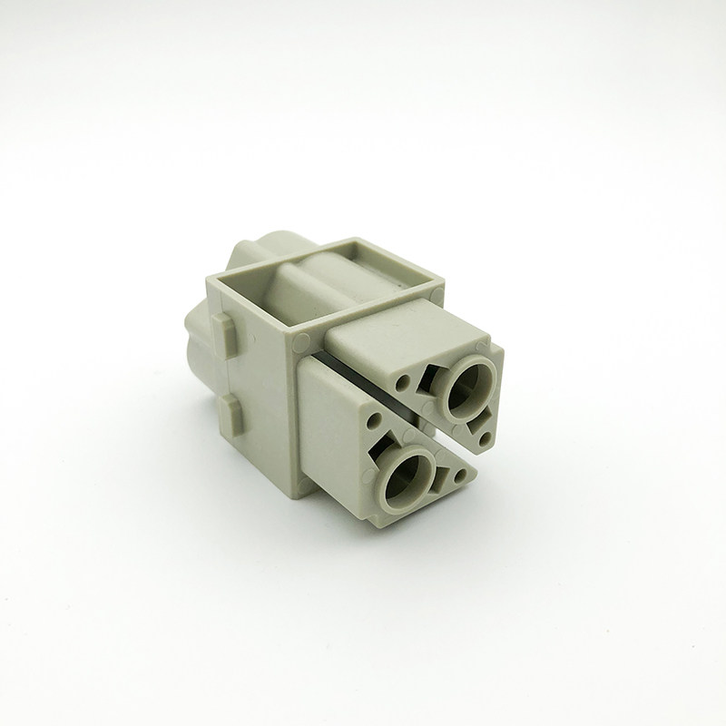 重载连接器2芯冷压组合模块H2MK-002-MC/FC 100A 1000V 8KV大电流