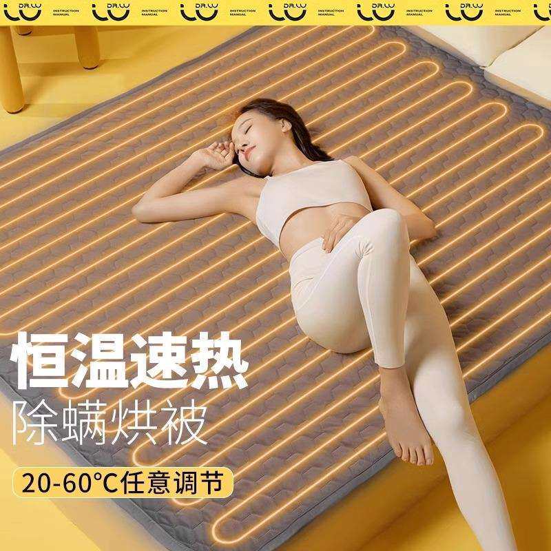 彩阳水暖电热毯双人水循环双控电褥子单人调温家用水热毯炕加热垫
