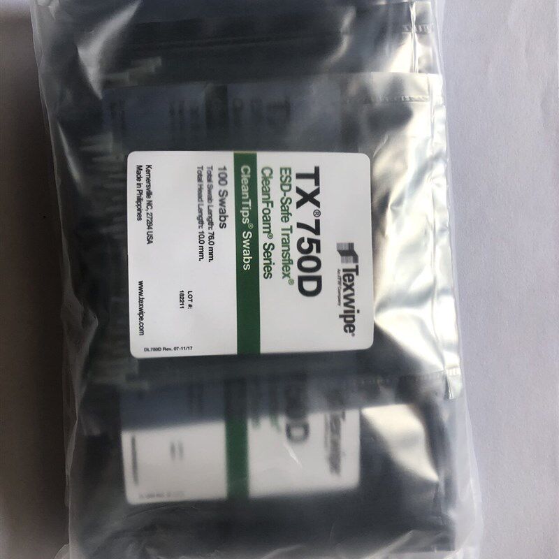 美国TexWipe 原装进口TX750D防静电无尘海棉头棉签一袋500支包邮
